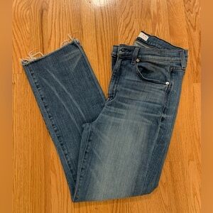 AYR The Bomb Pop Jeans Size 31 Raw Hem Straight Crop